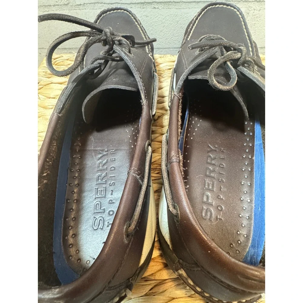 Sperry Top-Sider Billfish Mens Dark Brown Leather Boat Shoes 13M 0192211